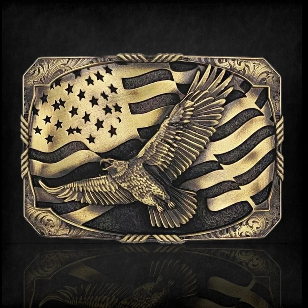 Montana‎ Silversmiths Forever Free Heritage Attitude Belt Buckle NEW